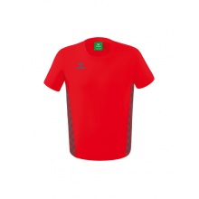 Erima Leisure T-shirt Essential Team - soft cotton blend, classic cut - red/grey Men